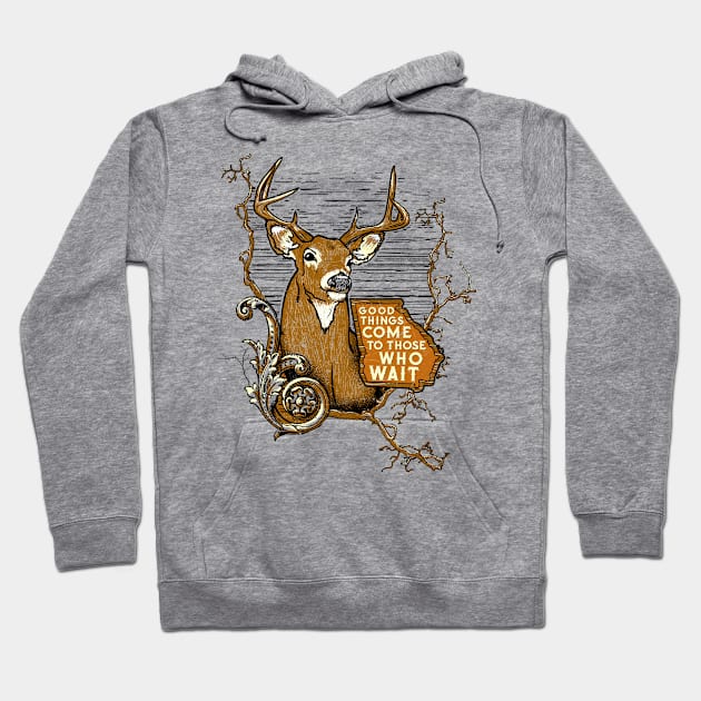 Georgia Deer Hunting Hoodie by MerchFrontier